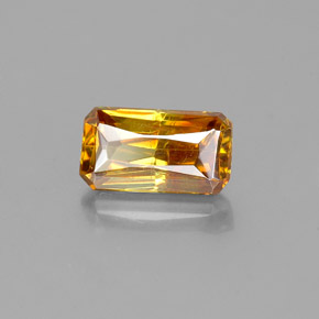 Sphalérite Jaune doré naturelle Taille émeraude, 1.44 ct, SI