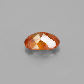Sphalérite Orange rougeâtre naturelle Coupe ovale, 1.19 ct, VS-SI
