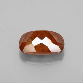 Sphalérite orange naturelle coupe coussin, 3,70 ct, SI
