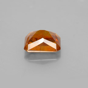 Sphalérite Orange moyen naturelle Taille émeraude, 2.15 ct, SI