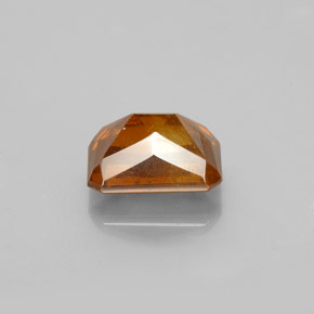 Sphalérite Orange moyen naturelle Taille émeraude, 2.17 ct, SI