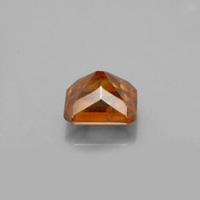 Sphalérite Orange rougeâtre naturelle Taille émeraude, 1.96 ct, SI