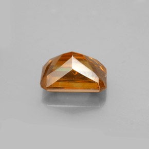 Sphalérite orange naturelle taille émeraude, 2,23 ct, VS-SI