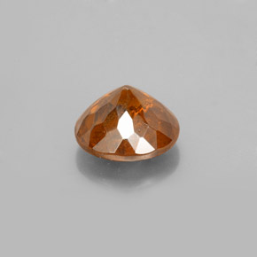 Sphalérite orange naturelle coupe roude, 2,12 ct, SI
