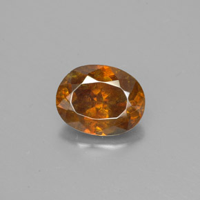 Sphalérite jaune naturelle coupe ovale, 1,32 ct, SI