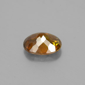 Sphalérite jaune naturelle coupe ovale, 1,32 ct, SI