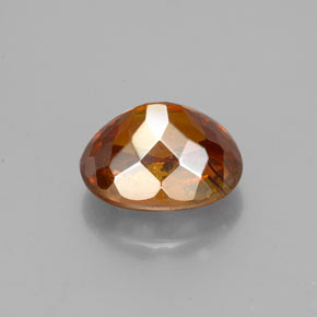 Sphalérite orange naturelle coupe ovale, 2,12 ct, SI