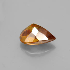 Sphalérite Orange rougeâtre naturelle En forme de poire, 2.05 ct, VS