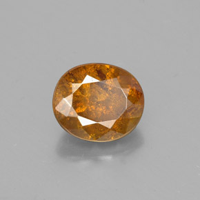 Sphalérite or naturelle coupe ovale, 1,81 ct, SI