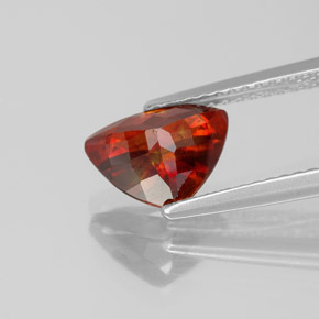 Sphalérite Rouge orange naturelle Trillion, 2.23 ct, VS