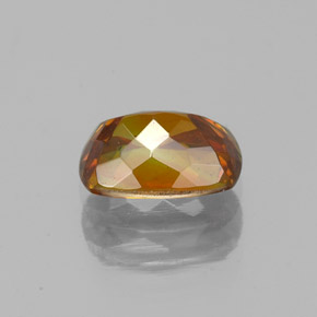 Sphalérite orange naturelle coupe coussin, 1,19 ct, VS-SI