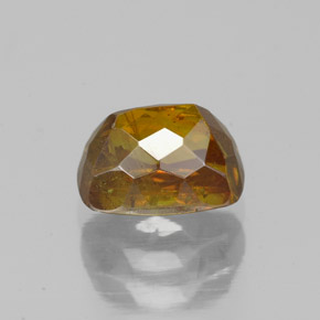 Sphalérite orange naturelle coupe coussin, 1,63 ct, SI