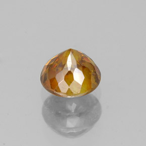 Sphalérite Jaune doré naturelle Coupe roude, 0.71 ct, VS-SI