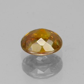 Sphalérite orange naturelle coupe ovale, 0,81 ct, VS-SI