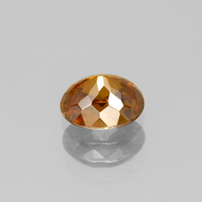 Sphalérite orange naturelle coupe ovale, 1,08 ct, SI