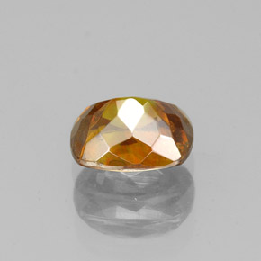 Sphalérite orange naturelle coupe coussin, 1,25 ct, VS-SI