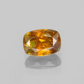Sphalérite orange naturelle coupe coussin, 0,88 ct, SI