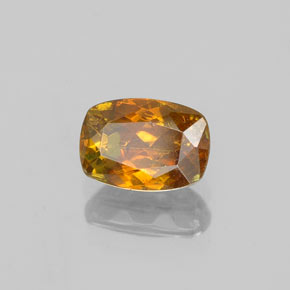 Sphalérite orange naturelle coupe coussin, 0,88 ct, SI