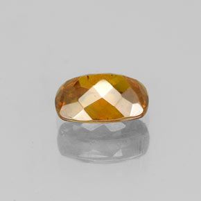 Sphalérite orange naturelle coupe coussin, 0,88 ct, SI