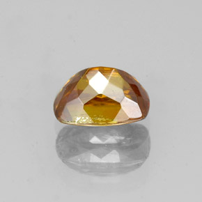 Sphalérite orange naturelle coupe coussin, 1,07 ct, SI