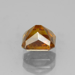 Sphalérite Orange rougeâtre naturelle Taille émeraude, 1.37 ct, SI