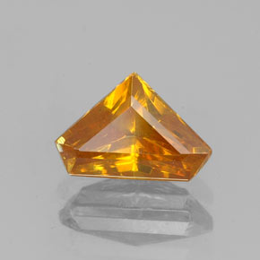 Sphalérite orange naturelle forme fantaisie, 1,20 ct, VS-SI