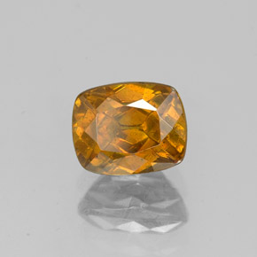 Sphalérite Orange rougeâtre naturelle Coupe coussin, 1.33 ct, SI