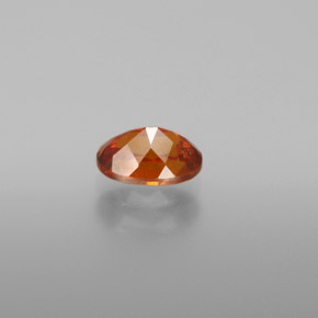 Sphalérite orange naturelle coupe ovale, 0,93 ct, VS-SI