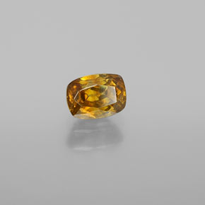 Sphalérite Jaune doré naturelle Coupe coussin, 0.62 ct, VS