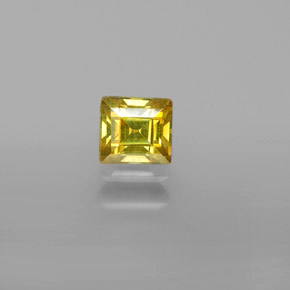 Sphalérite or naturelle carré, 0,66 ct, VVS-VS