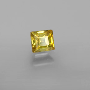 Sphalérite or naturelle carré, 0,66 ct, VVS-VS