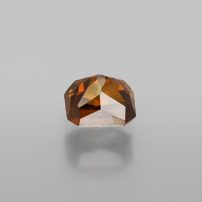Sphalérite orange naturelle taille émeraude, 0,85 ct, VS