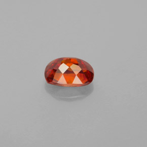 Sphalérite Rouge orange naturelle Coupe coussin, 1.97 ct, VS