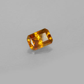 Sphalérite Jaune doré naturelle Taille émeraude, 0.75 ct, VS