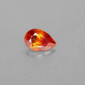 Sphalérite Orange naturelle En forme de poire, 1.15 ct, VS