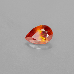 Sphalérite Orange naturelle En forme de poire, 1.15 ct, VS