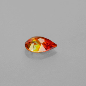 Sphalérite Orange naturelle En forme de poire, 1.15 ct, VS