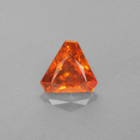 Sphalérite orange naturelle forme fantaisie, 1,01 ct, VS