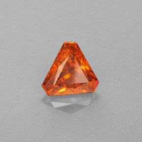 Sphalérite orange naturelle forme fantaisie, 1,01 ct, VS