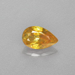 Sphalérite jaune naturelle en forme de poire, 1,18 ct, VS
