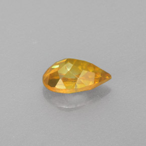 Sphalérite jaune naturelle en forme de poire, 1,18 ct, VS