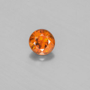 Sphalérite Orange naturelle Coupe roude, 0.40 ct, VS