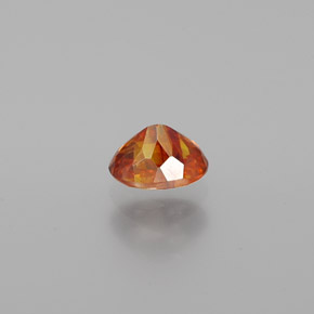 Sphalérite Orange rougeâtre naturelle Coupe ovale, 0.80 ct, VS
