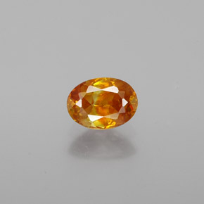 Sphalérite or naturelle coupe ovale, 0,71 ct, VS