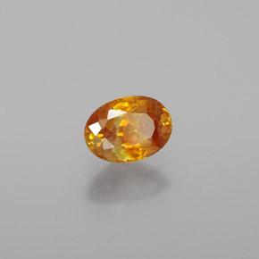 Sphalérite or naturelle coupe ovale, 0,71 ct, VS