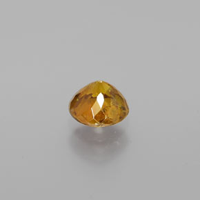Sphalérite jaune naturelle coupe roude, 0,69 ct, VS