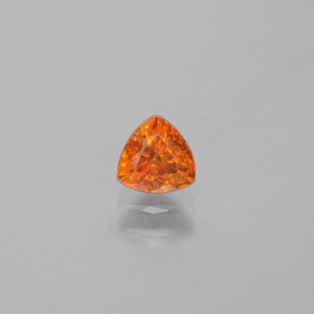Sphalérite Orange rougeâtre naturelle Trillion, 0.51 ct, VS