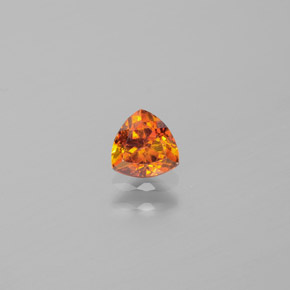 Sphalérite orange naturelle trillion, 0,49 ct, VS