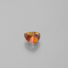 Sphalérite orange naturelle trillion, 0,49 ct, VS