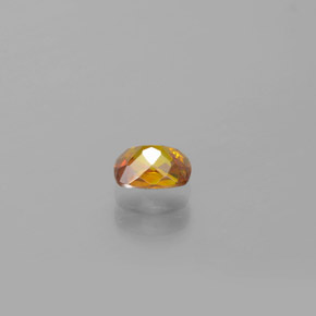 Sphalérite jaune naturelle coupe coussin, 0,52 ct, VS